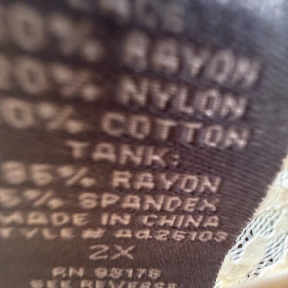 Kate & Mallory Lace Back 3/4 Sleeve Ivory Pullover Top Women's Plus Size 2X NWT - Picture 9 of 13